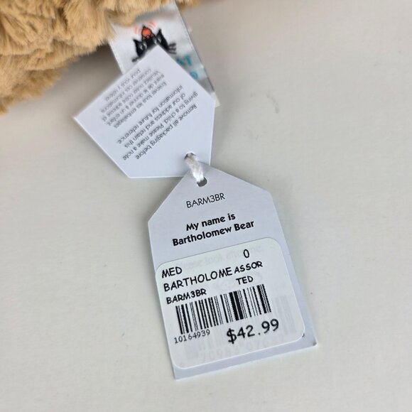 Jellycat Bartholomew Bear Medium NWT - Picture 4 of 4